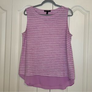 Banana Republic luxe spun mixed material top